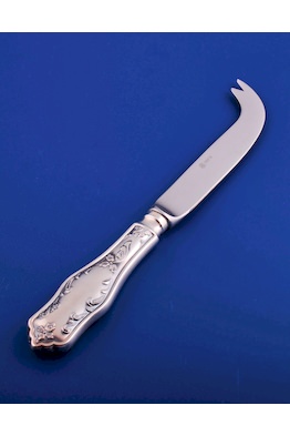 Серебряный нож для сыра №12