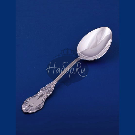 Серебряная десертная ложка "Черемуха (арт. С 33682100525)