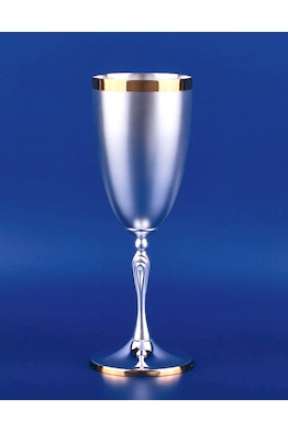 Серебряный бокал для шампанского №32