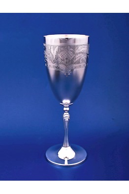 Серебряный бокал для шампанского №42
